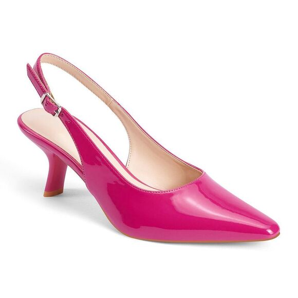 Genshuo Slingback Kitten Heel For Women Pointed Toe Comfortable Formal Party We - Picture 1 of 8